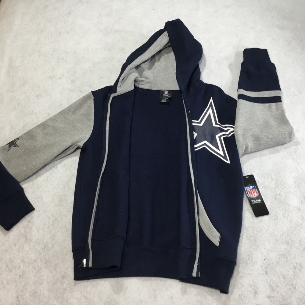 NFL Kids Cowboys Hooded Zip Jacket SZ L